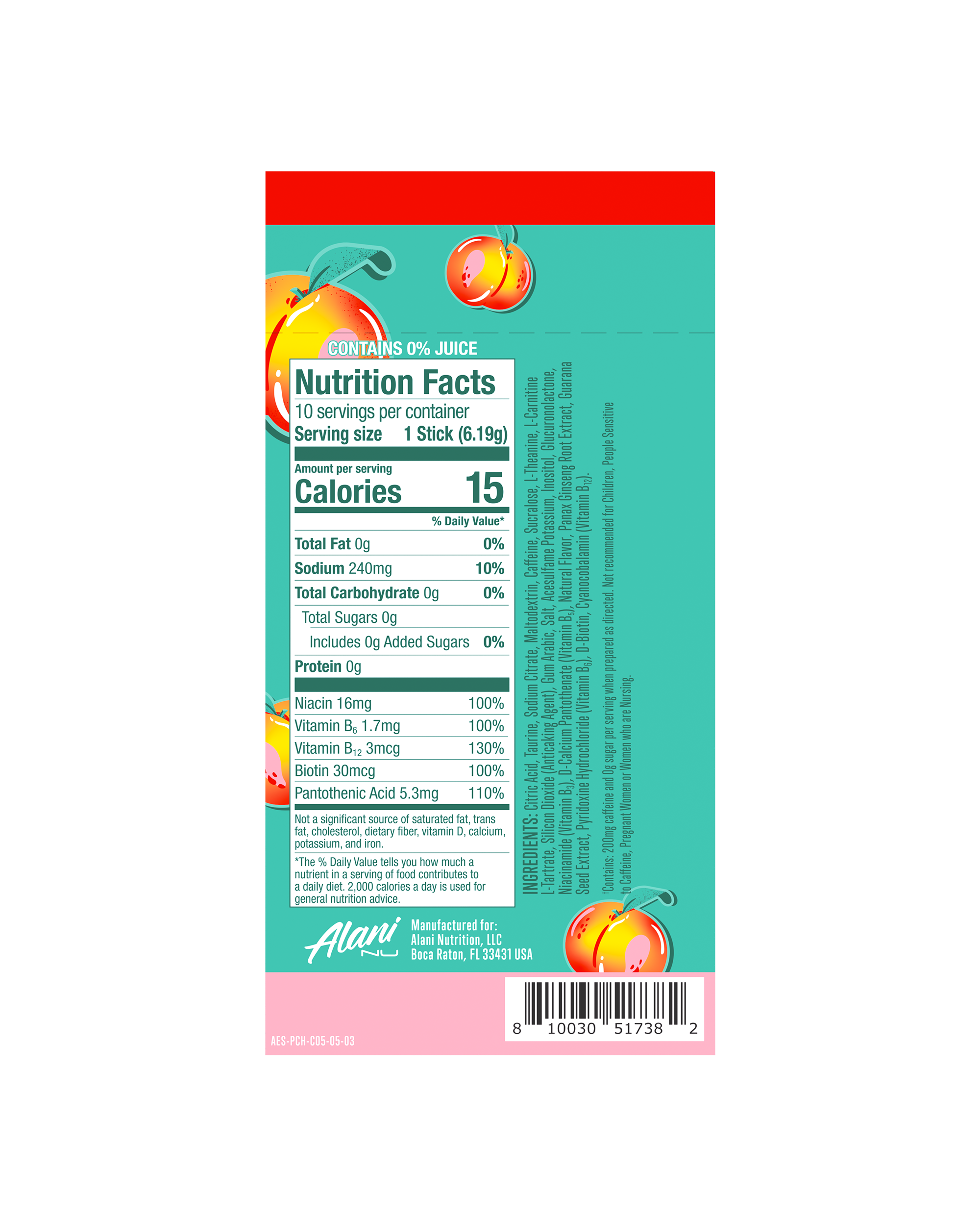 energy sticks - juicy peach - Image 3